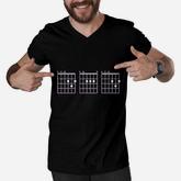 Dad Guitar Chords Men V-Neck Tshirt