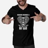 Heaven Needed A Hero God Picked My Dad Men V-Neck Tshirt