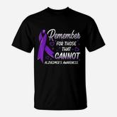 Alzheimers Awareness Purple Ribbon Supporter T-Shirt