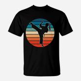 Girls Martial Arts Gift Karate Kickboxing Retro Design Pullover T-Shirt