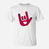 Asl Sign Language I Love You Sign T-Shirt