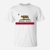 California Style Nebraska State Flag T-Shirt