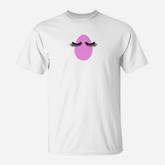 Fancy Easter Egg Lady Eyelashes Tee Easter For Girls T-Shirt