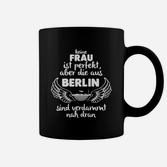 Schwarzes Damen-Tassen Berlin Spruch, Nahezu Perfekte Berliner Frau