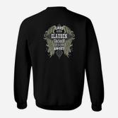 Schwarzes Herren-Sweatshirt mit Adlermotiv, Spruch für Coole Outfits