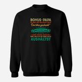 Bonus Papa Sweatshirt mit Liebevollen Sprüchen, Geschenkidee