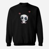 Kinder Panda Liebe Sweatshirt, Süß wie Mama Stark wie Papa Design