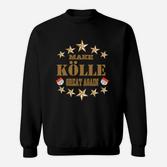 Make Köln Great Again Schwarzes Sweatshirt mit Goldstern-Design, Urban Fashion