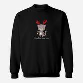 Rentier War Aus Weihnachten Katze Sweatshirt