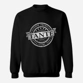 Vintage Premium Tante Sweatshirt in Schwarz, Retro Look Geschenk