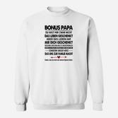 Bonus Papa Liebe & Dankbarkeit Sweatshirt, Herren Geschenk