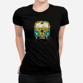 Hippie Bus  Bulli Peace  Love Frauen T-Shirt