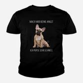 Französische Bulldogge Kinder Tshirt - Mach Mir Keine Angst, Ich Pupse Schnell
