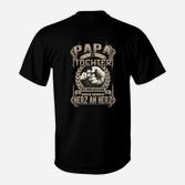 Papa-Tochter Themen T-Shirt, Herz an Herz Design