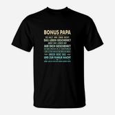 Bonus Papa Dankbarkeits-T-Shirt, Herzliche Botschaft Tee