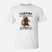Camping und Whiskey Lustiges T-Shirt für Outdoor-Fans