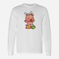 Pig With Bunny Rabbit Hat Easter Eggs T-Shirt Gifts Pig With Bunny Rabbit Hat Easter Eggs T-Shirt Gifts