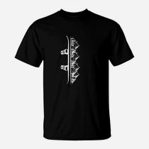 Snowboard Évolution Drôle Snowboarder T-Shirt 100% Coton