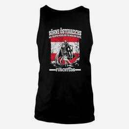 Furchtlos Söhne Österreichs Patrioten Unisex TankTop, Österreich Liebe - Seseable