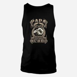 Papa-Tochter Themen Unisex TankTop, Herz an Herz Design - Seseable