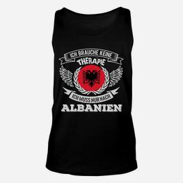 Albanien-Adler Unisex TankTop Keine Therapie, nur nach Albanien - Seseable