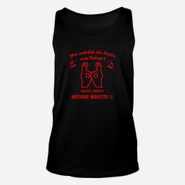 Anthony Modeste Tribut, Schwarz-Rotes Fan Unisex TankTop mit Slogan - Seseable