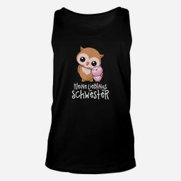 Kleine Lieblingsschwester Große Kleine Schwester Eulen TankTop - Seseable