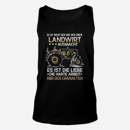 Landwirt Leidenschaft Unisex TankTop, Traktor Liebe & Harte Arbeit Motiv - Seseable