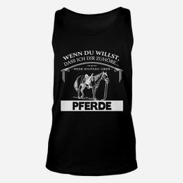 Lustiges Pferde-Fan Unisex TankTop, Spruch für Reiter - Seseable