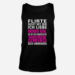 Oktober Kerl Warnung Unisex TankTop, Lustiges Geburtstagsmonat Statement - Seseable