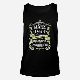 Personalisiertes Geburtstag Unisex TankTop 55 Jahre Unglaubliche Person - Seseable