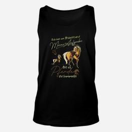 Schwarzes Unisex TankTop mit Löwe & Spruch für Ruhestand, Attraktiv Aussehen - Seseable