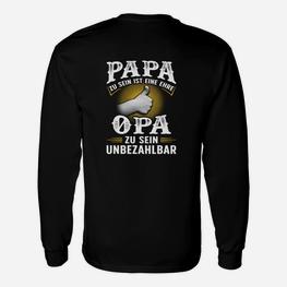 Papa Zu Sein Ist Eine Ehre Opa Langarmshirts - Seseable