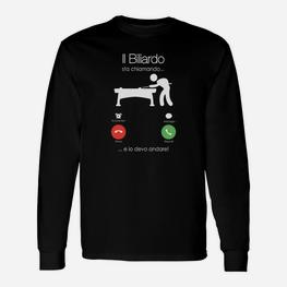 Billard Der Italia Anruft Langarmshirts - Seseable