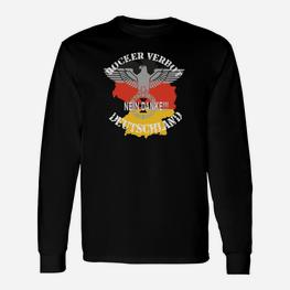 Deutschland Adler Langarmshirts mit patriotischem Slogan - Seseable