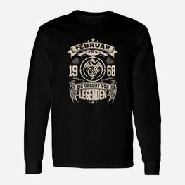 Geburt von Legenden 1968 Langarmshirts, Personalisiertes Jahrgangs Tee - Seseable