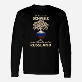 Russland Meine Wurzeln Langarmshirts - Seseable