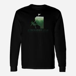 Wandern Liebhaber Langarmshirts, Im Wald Gehen Seele Heilt - Seseable