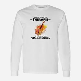 Andere Gehen Zur Therapie Violin Langarmshirts - Seseable