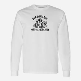 Lustiges Damen Langarmshirts Frau liebt Hunde & Tattoos - Seseable