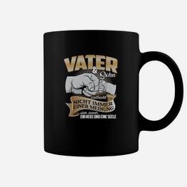 Vater und Sohn Elefanten Tassen, Handabdruck Design mit Spruch - Seseable