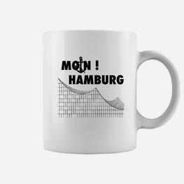 Moin Hamburg Skyline Tassen, Maritime Stadtansicht Tee - Seseable