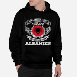 Albanien-Adler Hoodie Keine Therapie, nur nach Albanien - Seseable