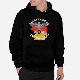 Deutschland Adler Hoodie mit patriotischem Slogan - Seseable