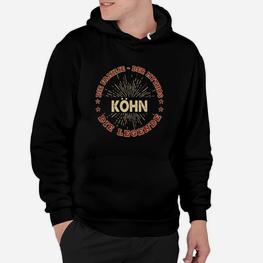 Personalisiertes Kohn Hoodie - Der Mann, Der Mythos, Die Legende, Schwarz - Seseable