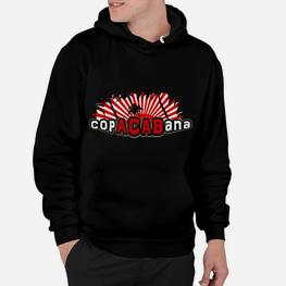 Retro CopaCabana Sonnenuntergang Hoodie, Schwarz Vintage Design - Seseable