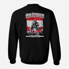 Furchtlos Söhne Österreichs Patrioten Sweatshirt, Österreich Liebe - Seseable