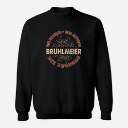 Personalisiertes Brühlmeier Legendäres Retro-Sonnenstrahl Sweatshirt, Vintage-Stil - Seseable