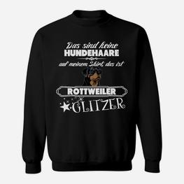 Rottweiler Glitzer Fan Sweatshirt, Hunde Liebhaber Design - Seseable