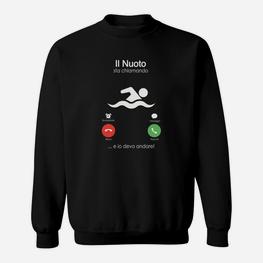 Schwimmen Anrufen Italia Sweatshirt - Seseable